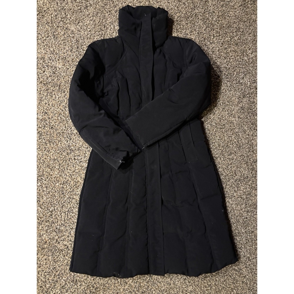 Perry Ellis Portfolio Women's Med Black Full Legnth Down Winter Coat